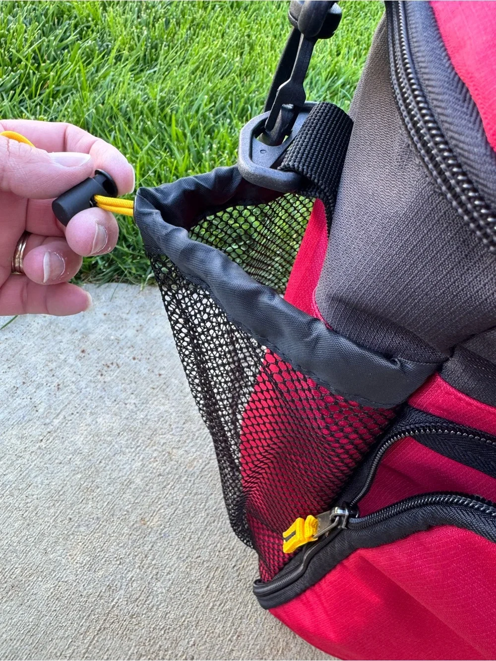 Mountainsmith Red K9 Cube with Front & Back Pocket